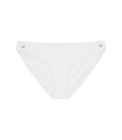 Bailey White Button Detail Bikini Briefs – REISS