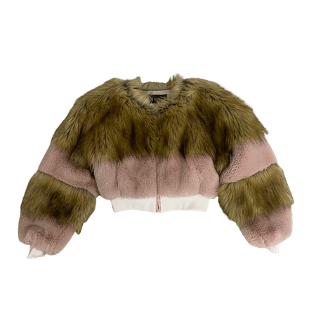 cropped fur coat