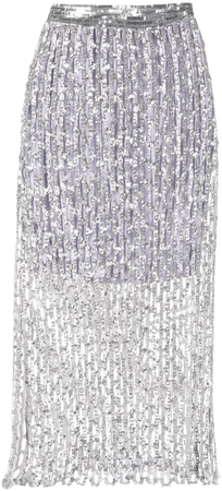 MSGM lattice-detail Midi Skirt - Farfetch