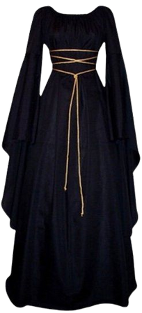 Jerdar Renaissance Dress for Women, Gothic Halloween Costume Medieval Wedding Dress, Solid Splicing Flared Long Sleeve Princess Dress, Gothic Victorian Vampire Maxi Dress Black XXL - Walmart.com