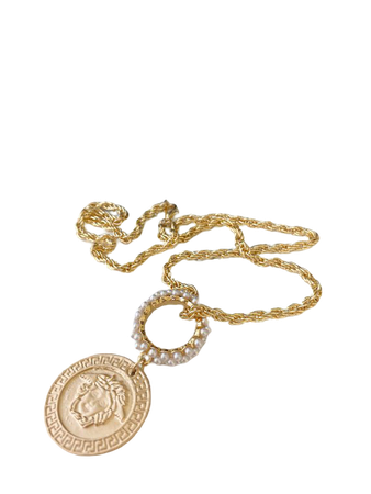 Medusa chain necklace Greek Gods designer inspired Medusa | Etsy