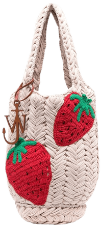 JW Anderson Strawberry Knit Tote Bag - Farfetch