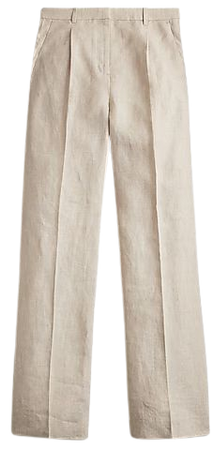 J.Crew: New Essential Wide-leg Pant In Linen For Women