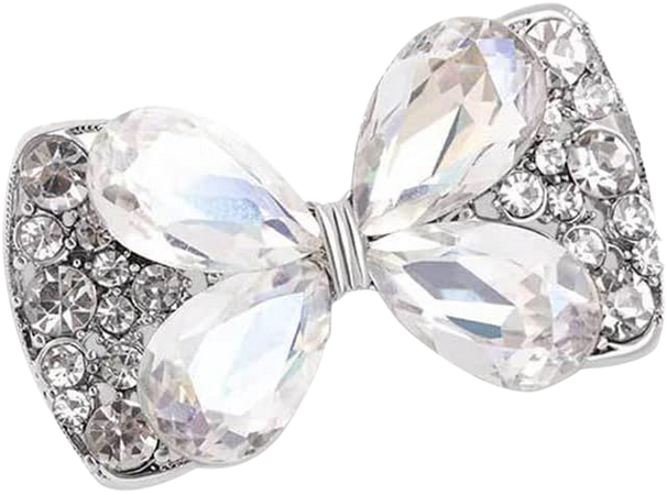 Amazon.com: Rhinestone Butterfly Bowknot Brooch Pin for Women Girls Fashion Cute White Crystal Birthstone Brooches Lapel Pins Delicate Dress Accessories Easter Birthday Wedding Party Jewelry Gift Souvenir: Clothing, Shoes & Jewelry