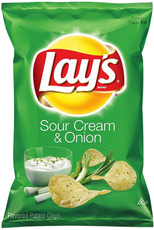 Lay's Potato Chips, Sour Cream and Onion, 9.5 Ounce