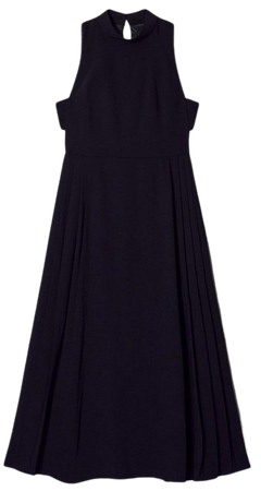 Petite Soft Tailored Pleated Panel Midaxi Dress | Karen Millen