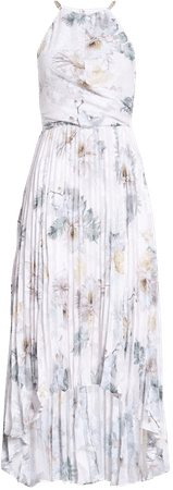 Ted Baker London Daniiey Woodland Floral Halter Neck Dress | Nordstrom