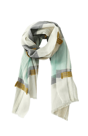 Airy Yarn-Dyed Textured Scarf | JJill