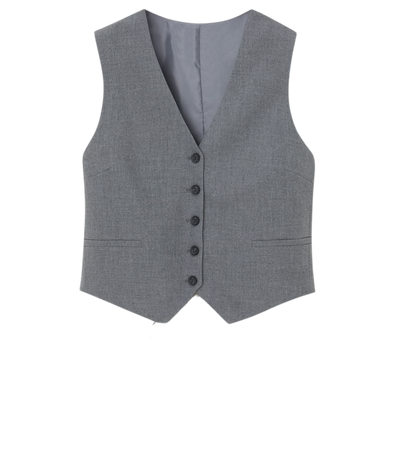 Button-up suit vest - pull&bear