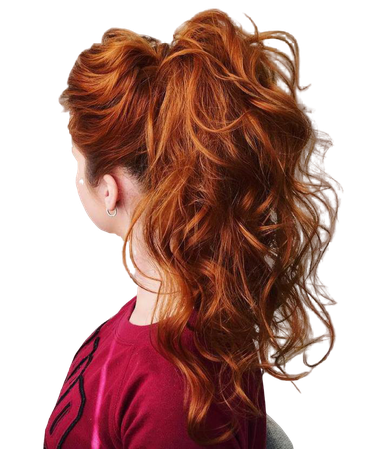 Long Red-Haired Ponytail