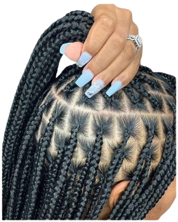 Knotless box braids wig for black women cornrows wig cornrow | Etsy