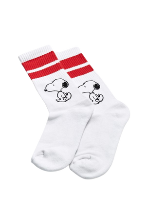 Snoopy Sport Stripe Sock | Urban Outfitters