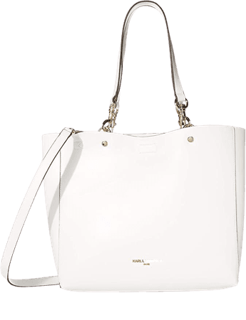 Amazon.com: Karl Lagerfeld Paris Adele Tote & Pouch, Winter White: Clothing