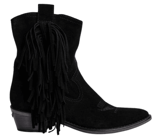 Pilar High Suede Fringe Boots