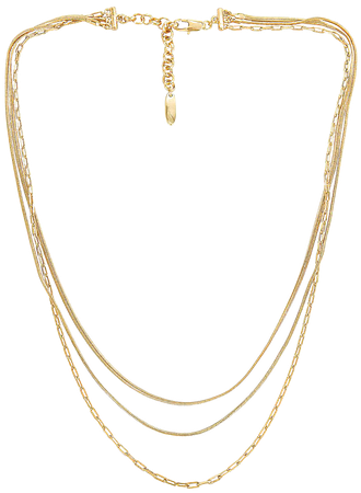 Luv AJ The Chandon Multi Chain Necklace in Gold | REVOLVE
