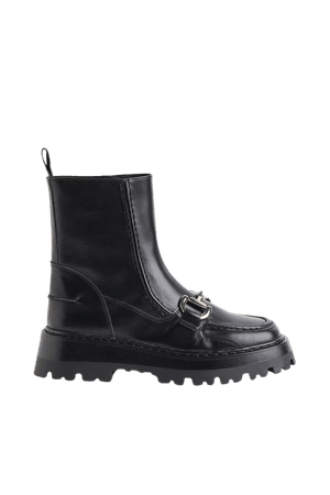 Snaffle-trim boots - Black - Ladies | H&M US
