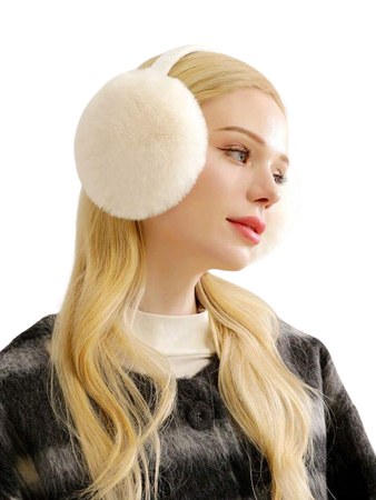 1pc Women's Foldable Plush Ear Muffs Ear Warmers For Winter Outdoor Activities | SHEIN USA