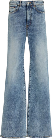 Fuji Stretch High-Rise Organic Cotton Super Flared-Leg Jeans By Jeanerica | Moda Operandi