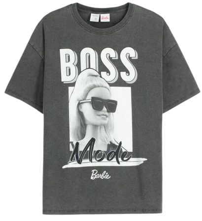 Barbie Boss print short sleeve oversize T-shirt - T-shirts - Women | Bershka