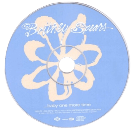 Britney Spears Png Filler y2k blue baby one more time CD music