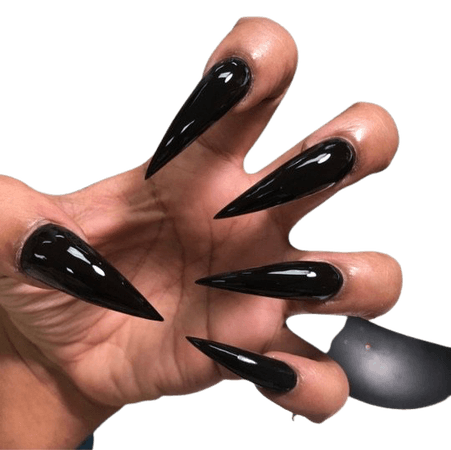 Long Black Nails