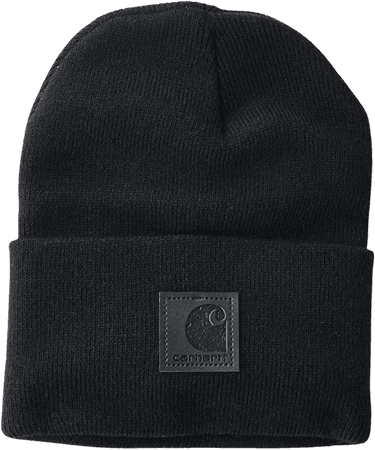 Carhartt Men's Knit Cuffed Beanie, Black, One Size at Amazon Men’s Clothing store: Cold Weather Hats