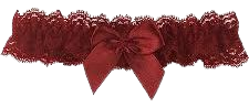 maroon lace garter