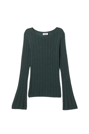 Anessa Sheer Knit Sweater - Petrol - Weekday WW