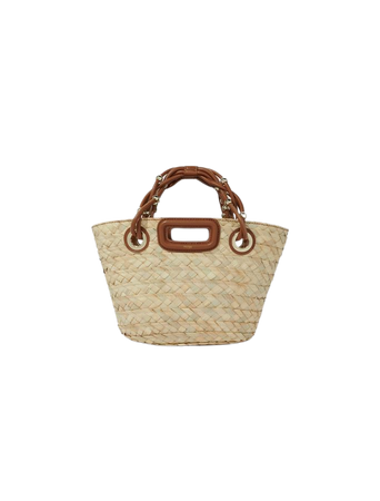 Mini woven basket bag - All Bags | Maje