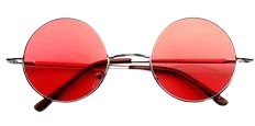 Retro Hippie Metal Lennon Round Color Lens Sunglasses