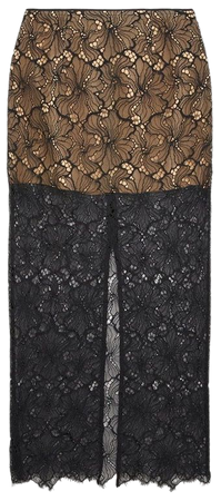 Lace Woven Midi Skirt | Karen Millen
