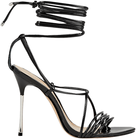 Schutz Adeline Leather Ankle Wrap Sandals | INTERMIX®