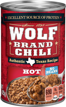 Walmart Grocery - WOLF BRAND Hot Chili Without Beans, 15 oz.