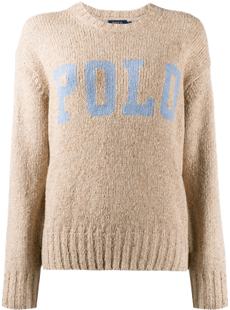 Polo Ralph Lauren contrast logo knit jumper