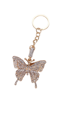 llavero mariposa diamantes