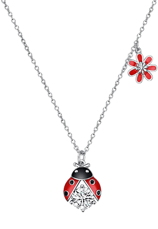 Amazon.com: POPLYKE Sterling Silver Ladybug Necklace Jewelry Valentine's Gifts for Women Girls Wife (A-Ladybug Necklace) : Clothing, Shoes & Jewelry