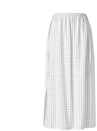 Gathered Checked Long Skirt | UNIQLO US