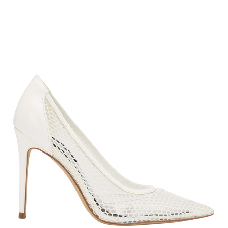 Nine West white heels shoes