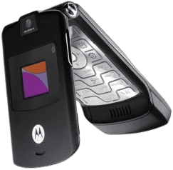 Motorola RAZR V3 Flip Phone for AT&T Wireless - Black - Good Condition : Used Cell Phones, Cheap AT&T Wireless Cell Phones, Used AT&T Wireless Phones : Cellular Country