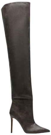 EPIC Black Distressed Pointed Toe Thigh Boot | Women's Boots – Steve Madden