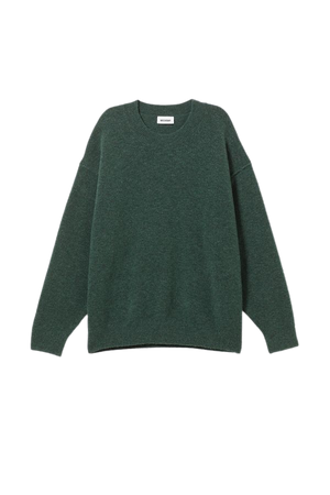 Annie Knit Sweater - Dark Green - Weekday WW