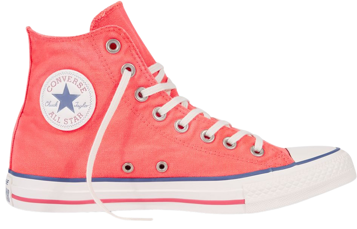 Hightop Converse in Coral 1