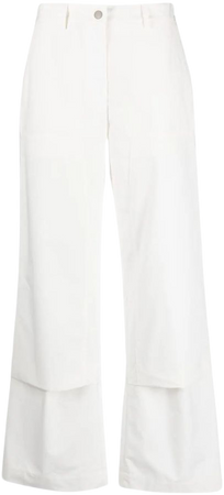 Jil Sander layered-effect wide-leg Trousers - Farfetch