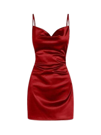 dark red short dress