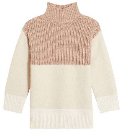 Colorblock Tunic Sweater | Ann Taylor