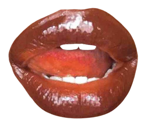 brown gloss lips