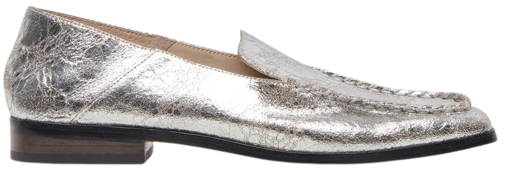 BENY FLATS SILVER DISTRESSED LEATHER – Dolce Vita