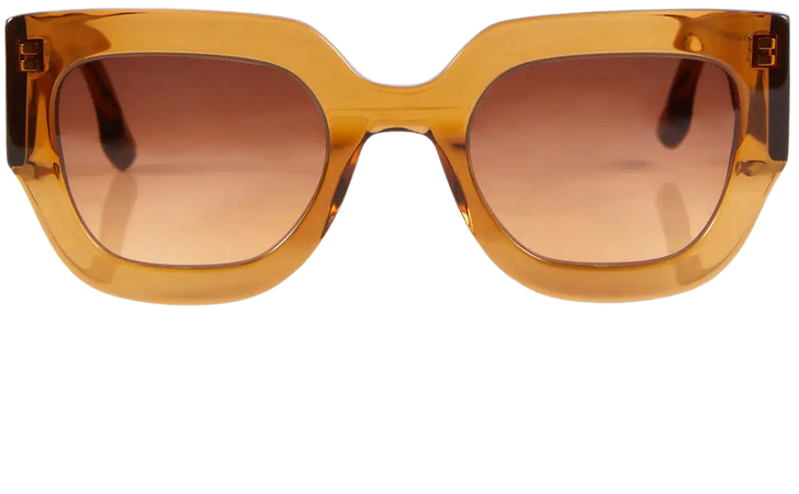 Rectangular Sunglasses in Brown - Victoria Beckham | Mytheresa