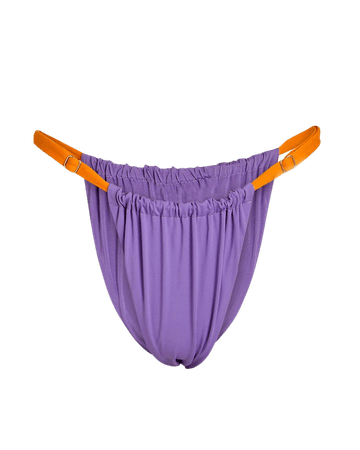 WeWoreWhat Two-Toned Ruched Bikini Bottoms | INTERMIX®