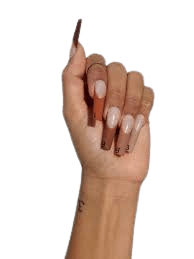 French tip brown nails - Google Search